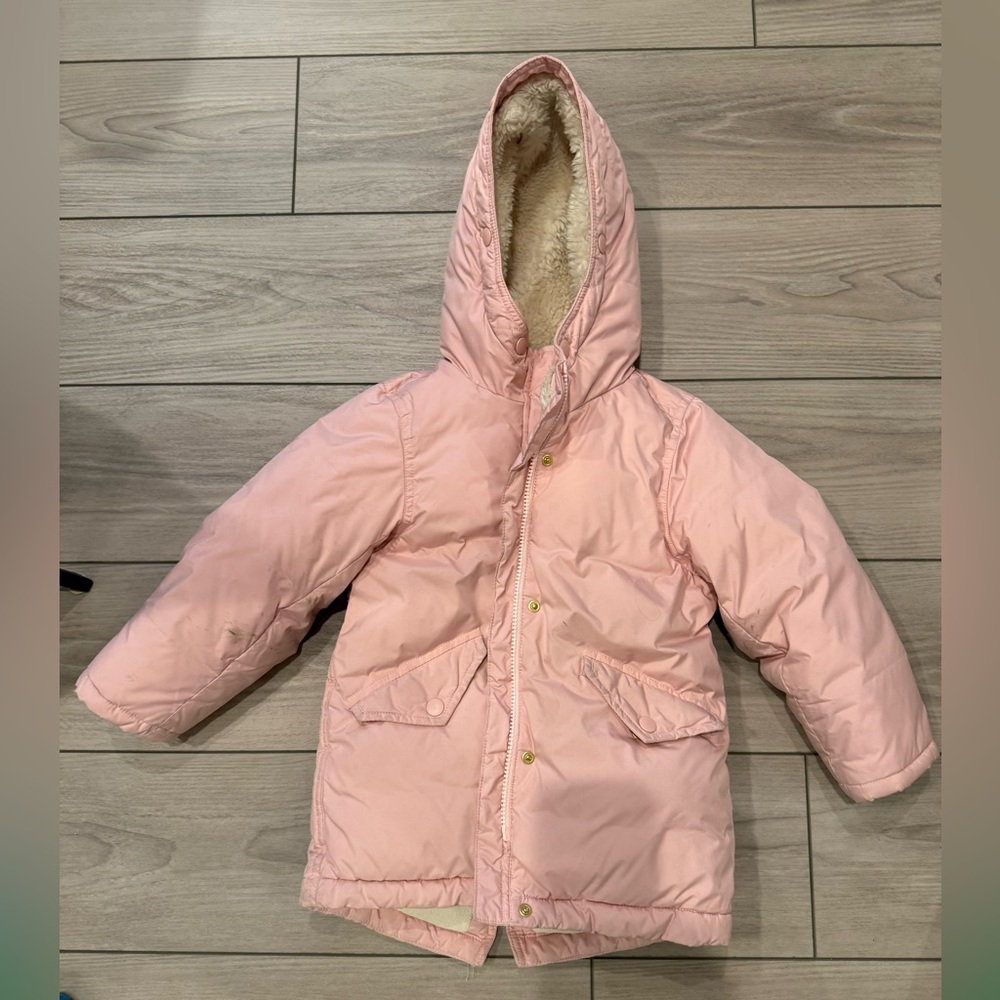 J Crew Girls' puffer jacket with PrimaLoft® Size XS Pink